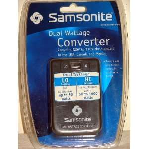  Samsonite Dual Wattage Converter (Converts 220v to 110v 
