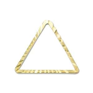  Beadalon Quick Links Triangle 16 1/2mm Diamond Cut Gold 