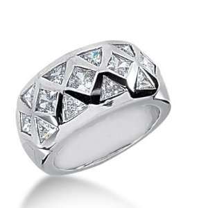  14K Gold Diamond Anniversary Wedding Ring, 8 Trillion 