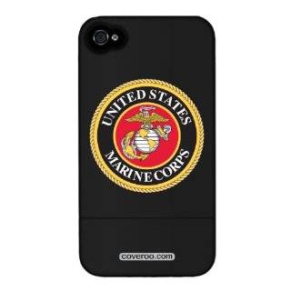 Marines Military Seal Design on Verizon iPhone 4 Case by Coveroo