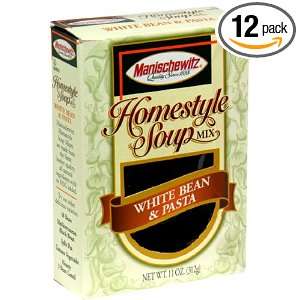 Manischewitz White Bean & Pasta Homestyle Soup Mix, 11 Ounce Box (Pack 