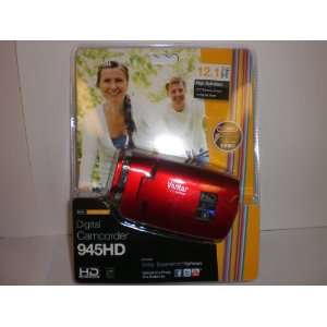  VIVITAR RED DVR 945HD 12.1 MEGAPIXEL DIGITAL CAMCORDER 