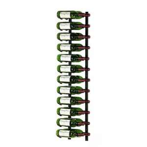   Series 24 Bottle Wall Mounted Wine Rack Finish Black 