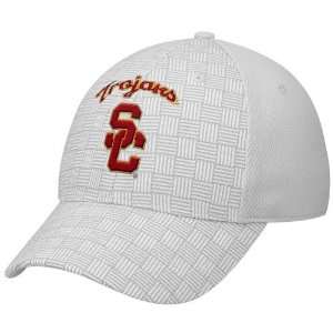  Nike USC Trojans Silver Weave Pattern Swoosh Flex Fit Hat 