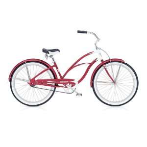  Electra Deluxe 3i candy red/white ladies 