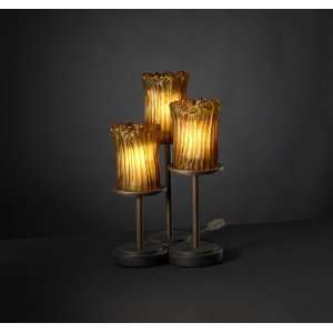   16 DBRZ Dark Bronze Dakota Veneto Luce Wrought Iron Accent Table Lamp